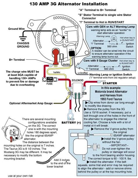 alternator wiring diagram 66 mustang 